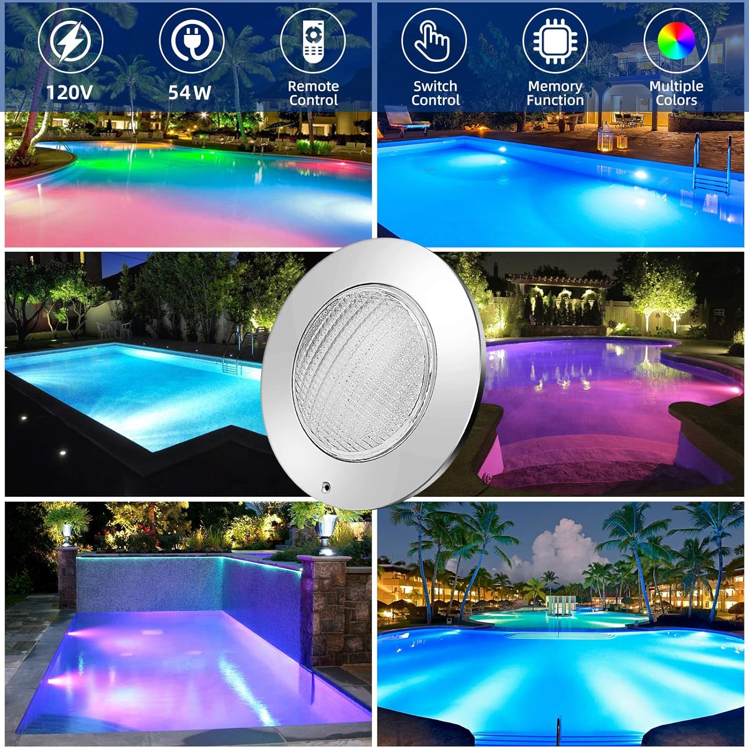 Piscina IP68 Piscina a LED IP68 di alta qualità Modifica multi -colore 