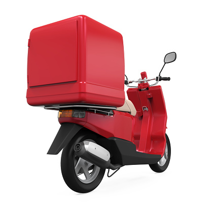 Box di consegna in fibra di vetro di vetro di vetro per food impermeabili per disegni personalizzati scooter